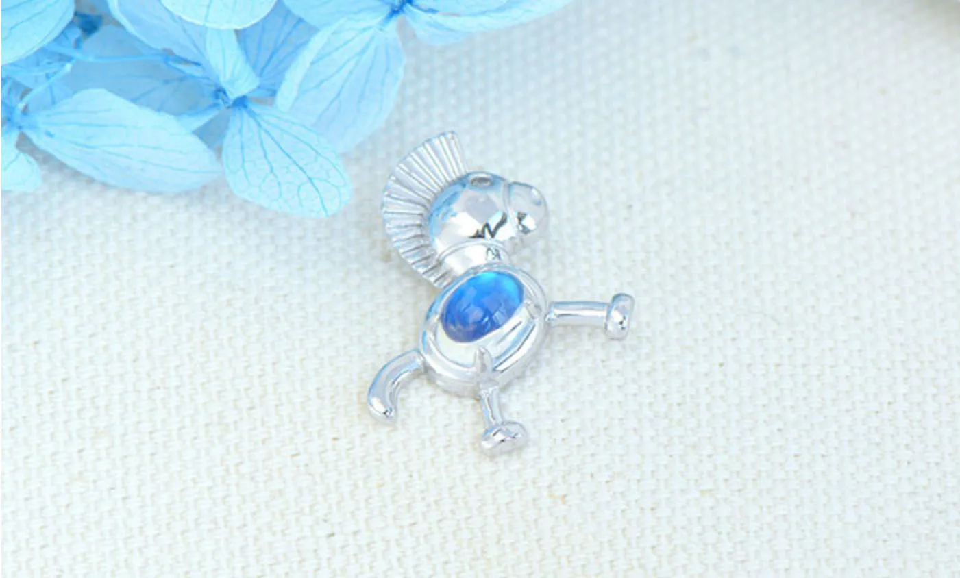 Cute Womens Sterling Silver Moonstone Pendant Necklace Birthstone Necklace For Women