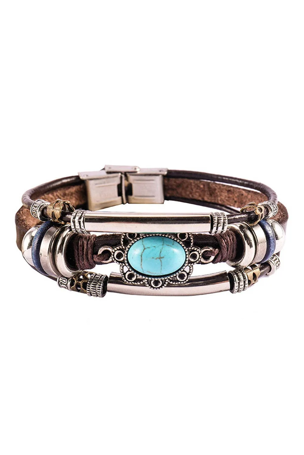 Faux Leather Multi-layered Bracelet
