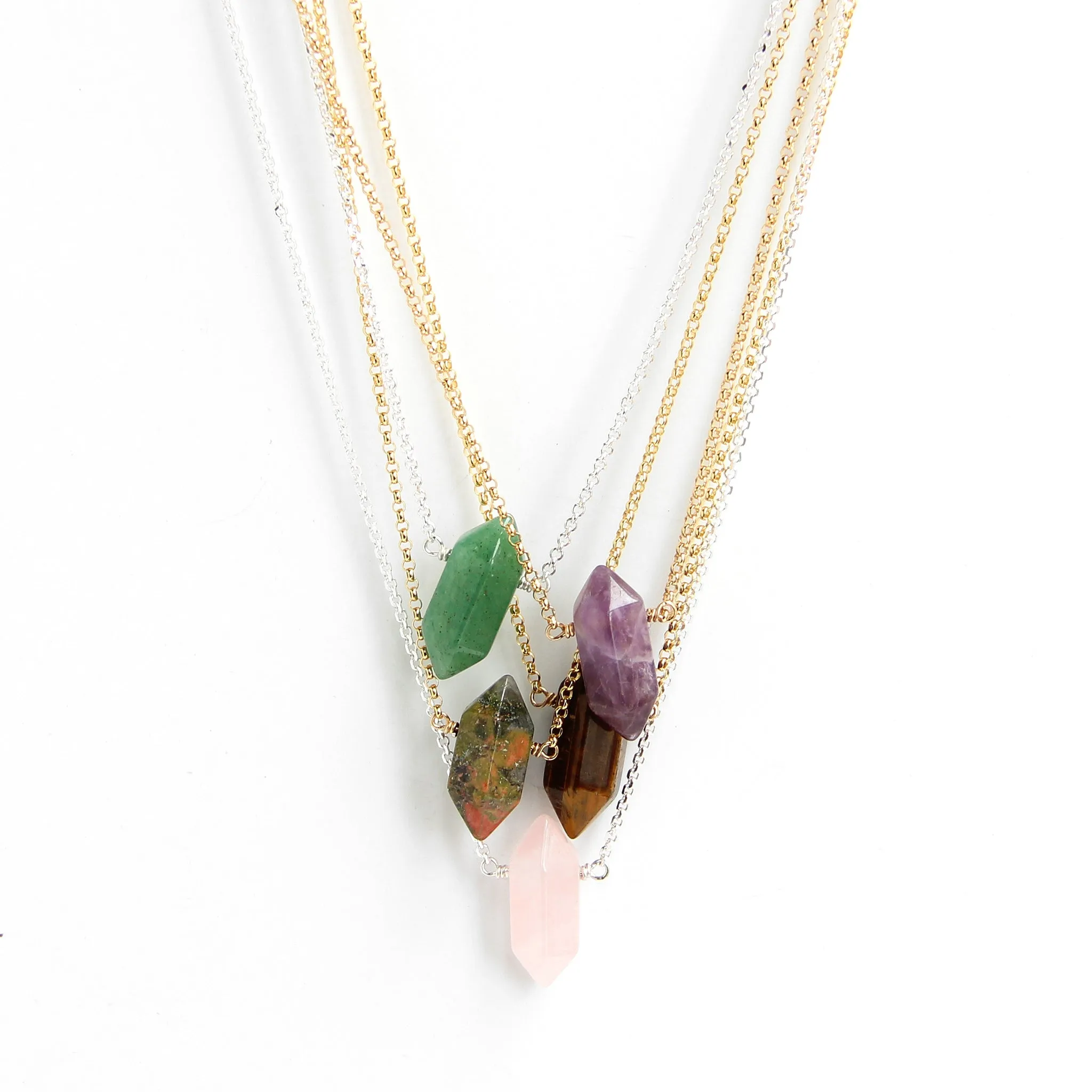 Mini Rose Quartz Point | Sterling
