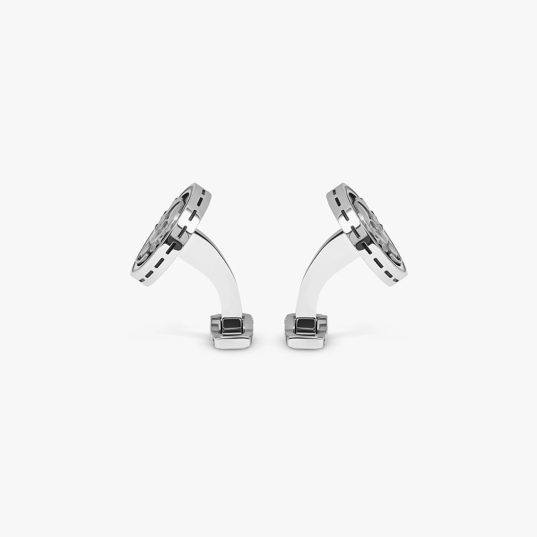 THOMPSON Blue Stainless Steel Egyptian Icon Cufflinks