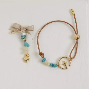 Turquoise & Leather Witness / Martiriko